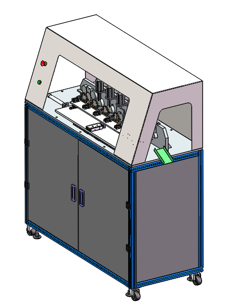 弹簧圈自动化生产线3D模型图纸 step格式